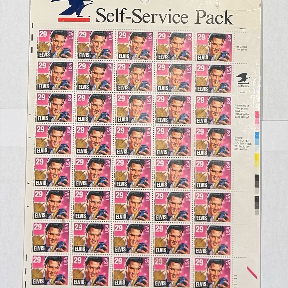 Elvis Presley Stamp Sheet